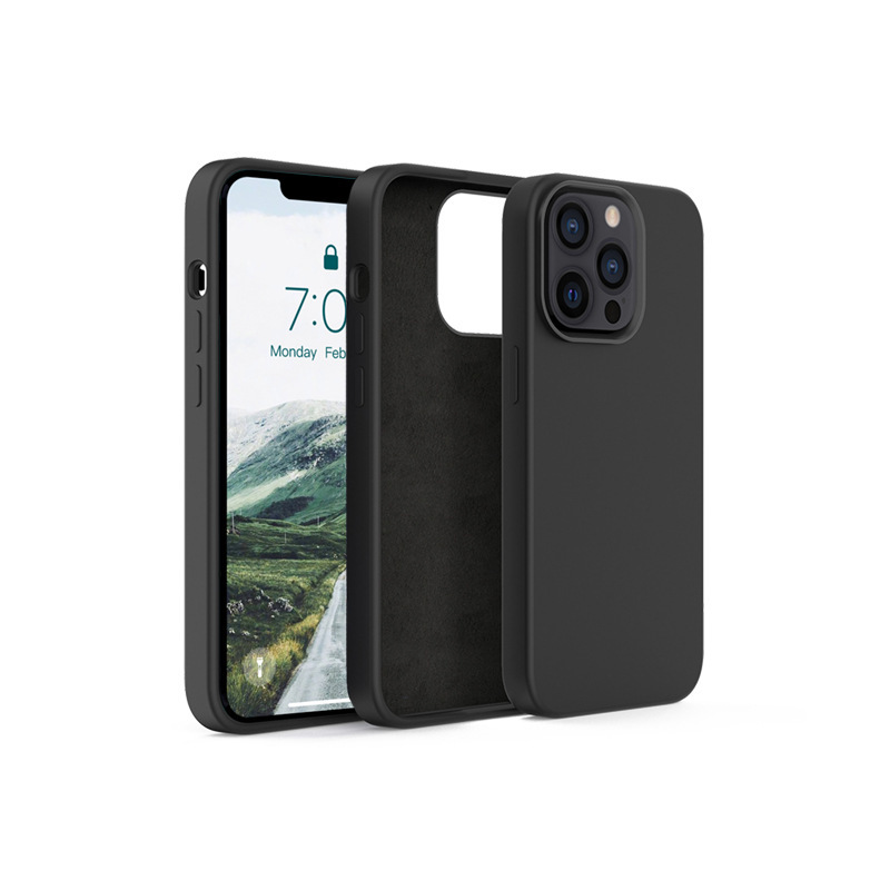 蘋(píng)果新款13硅膠液態(tài)手機(jī)殼，加厚款液態(tài)硅膠手機(jī)套定制